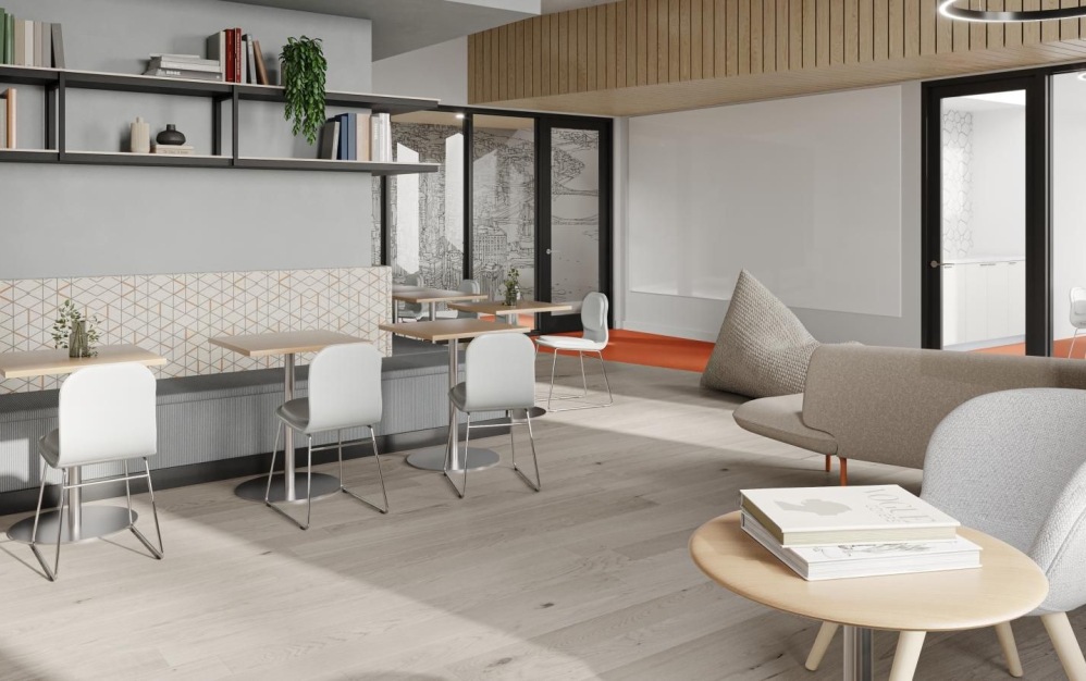 2 Bedroom, 2 Bath - 2 bedroom floorplan layout with 2 bathrooms and 1054 square feet (Common Area , 3D)